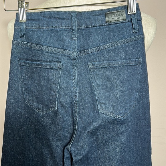 Black Label C'est Toi High Rise Folded Wide Leg Jeans Waist 26/1 - Picture 9 of 16